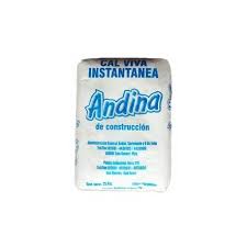 CAL VIVA MOLIDA ANDINA x 25 KG.