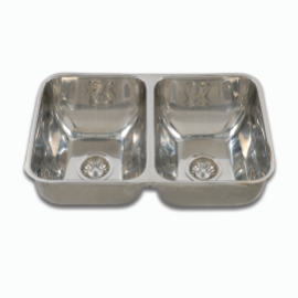 PILETA DOBLE AISI304 62x38x20 COD.620