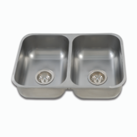 PILETA DOBLE AISI 57x37x15 COD.4315